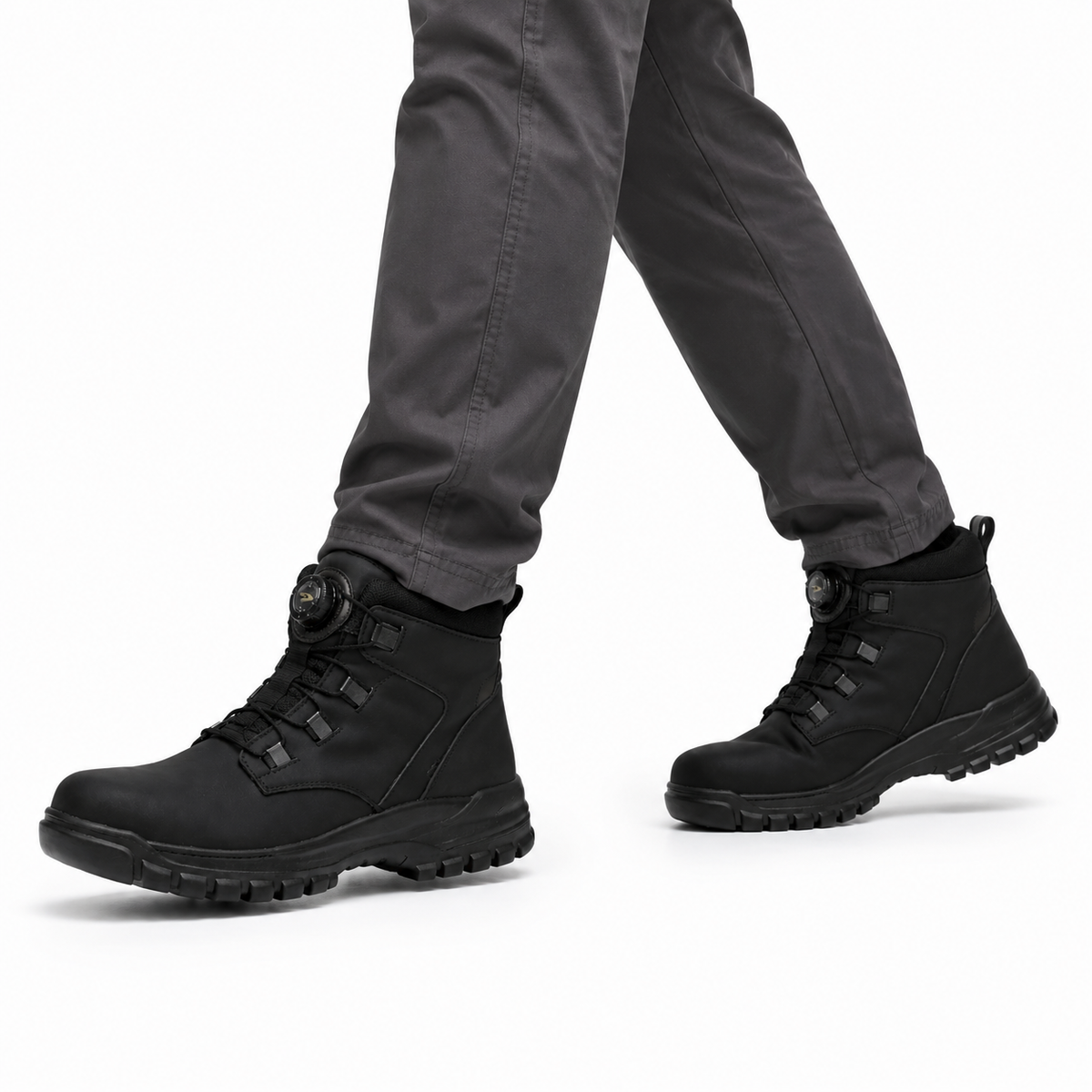 Botas Trabajo Hombre Altas Puntera Acero Cierre Giratorio Impermeable Antideslizante