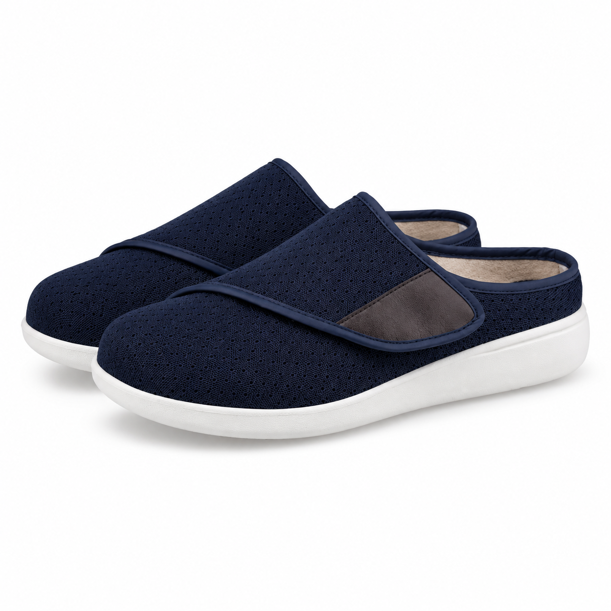 Zapatos Sin Cordones Extra Anchos Velcro Transpirables Antideslizantes