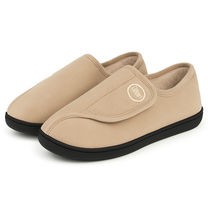 Zapatillas Casa Mujer Hombre Ancho Extra Velcro Malla Antideslizante