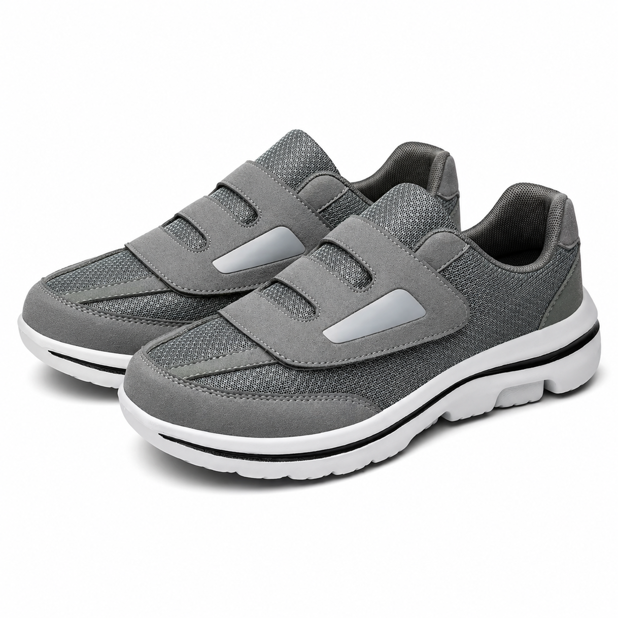 Zapatos Extra Anchos Mujer Hombre Velcro Malla Transpirable