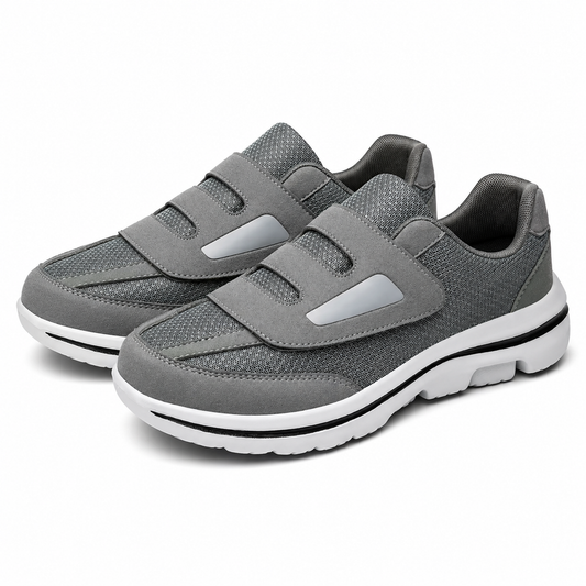 Zapatos Extra Anchos Mujer Hombre Velcro Malla Transpirable
