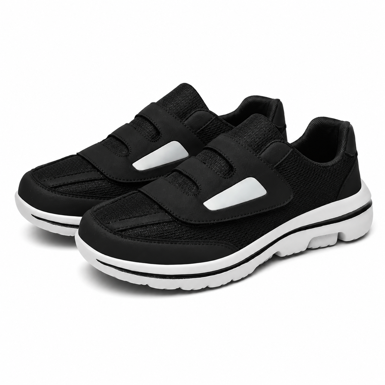 Zapatos Extra Anchos Mujer Hombre Velcro Malla Transpirable