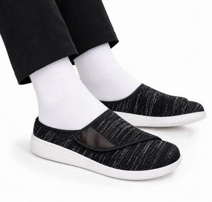 Zapatos Sin Cordones Extra Anchos Velcro Transpirables Antideslizantes