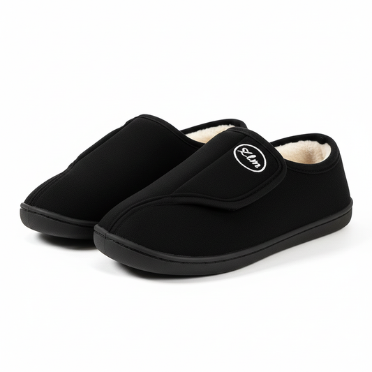 Zapatillas Casa Mujer Hombre Ancho Extra Velcro Malla Antideslizante